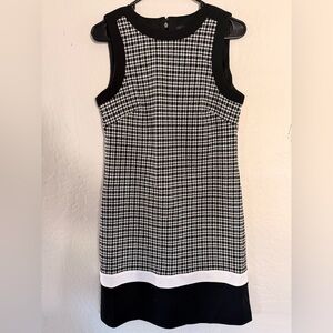 Tommy Hilfiger Black and White Checkered Mini Dress